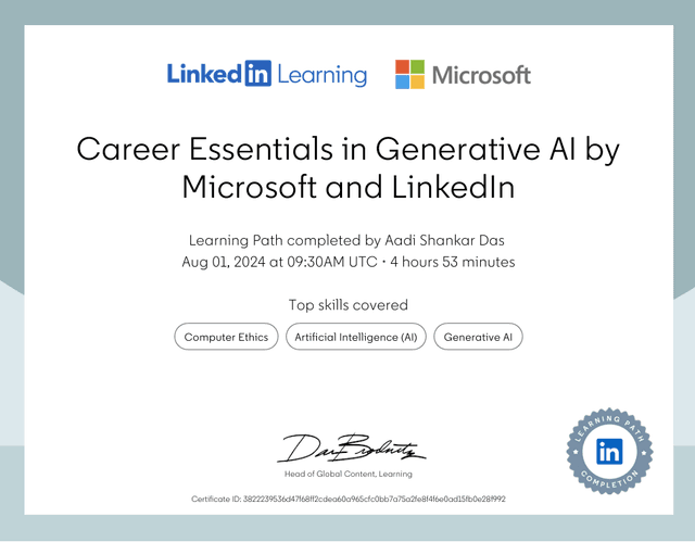 Career Essentials in Generative AI Certificate